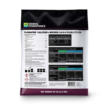 General Hydroponics 25# FloraPro Calcium + Micros 14-0-0 + 17% Ca — Single Unit - Image 2