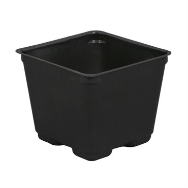 Gro Pro 4in Square Plastic Pot Black (880/CS)