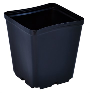 Gro Pro 5.5in x 5.5in x 6in Square Plastic Pot — Single Unit - Image 2