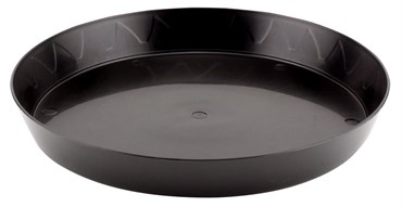 Gro Pro 10in Heavy Duty Saucer Black (50/CS)