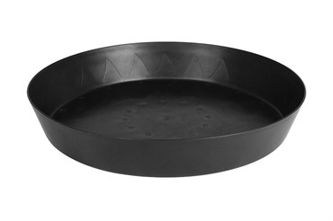 Gro Pro 20in Heavy Duty Saucer w/ Tall Sides Black (10/CS)