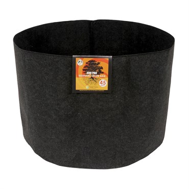 Gro Pro 45gal Essential Grow Bag Round Fabric Pot Black (25/CS)