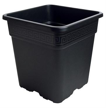 Gro Pro 1gal Black Square Pot (3300/PL)
