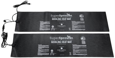 Super Sprouter 12in x 48in 2 Tray Seedling Heat Mat Daisy-Chainable — Single Unit - Image 2