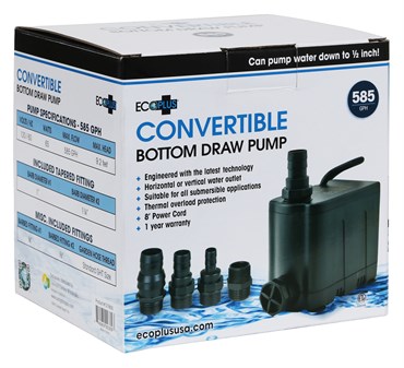 EcoPlus 585 GPH Convertible Bottom Draw Water Pump — Single Unit - Image 6