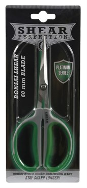 Shear Perfection Platinum Stainless Steel Bonsai Scissors w/2.4in Straight Blades — Single Unit - Image 2