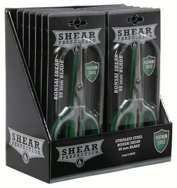 Shear Perfection Platinum Stainless Steel Bonsai Scissors w/2.4in Straight Blades — Single Unit - Image 3