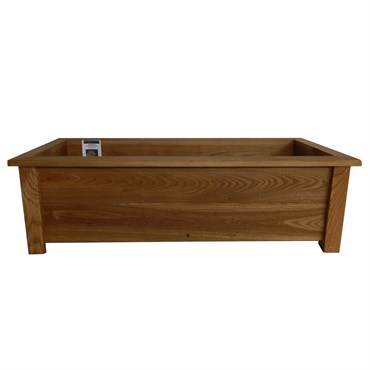Heritage Wood Planter Box w/ Legs 12"x36"x11" Stained Walnut
