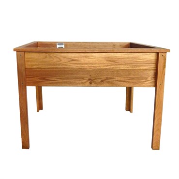 Heritage Wood Planter Box w/ Legs 12"x36"x28" Stained Walnut