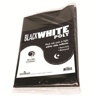 HDF B&W Poly 5.5 mil 10'x10'