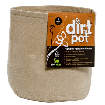 HDF Dirt Pot Tan 3Gal