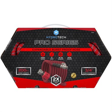 Hydrotech 3/4"x200' ProSeries Expandable Max-Flow Hose Red