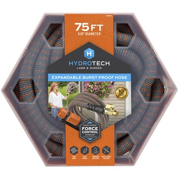 Hydrotech 5/8"x75' Expandable Burst Proof Hose Orange