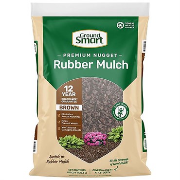 GroundSmart .8CF Nugget Mulch Mocha Brown