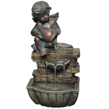 Kelkay Sitting Angel Fountain | BFG Supply