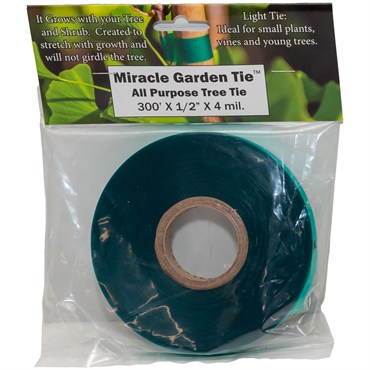 LE Cooke 1/2" x 300' All Purpose Miracle Garden Tie Tape .004 mil Green Retail Pack
