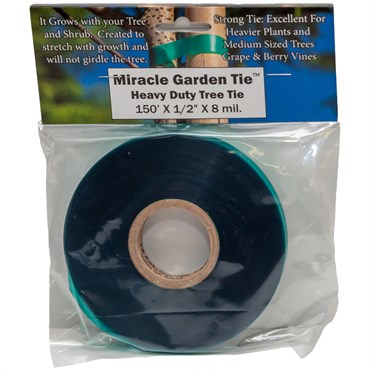 LE Cooke 1/2" x 150' Heavy Duty Miracle Garden Tie Tape .008 mil Green Retail Pack