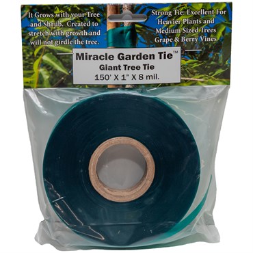 LE Cooke 1" x 150' Giant Miracle Garden Tie Tape .008 mil Green Retail Pack