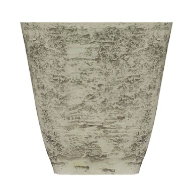 HC 16" Tahoe Tall Square Birch Planter White Listo