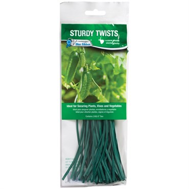 Gardener's Blue Ribbon 100pk 8" Sturdy Twists