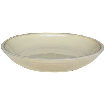 Michael Carr 19.3" Flared Round Saucer Light Cream