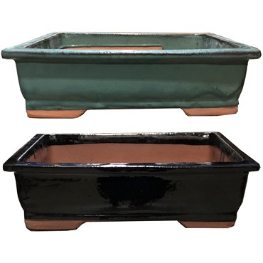 MCarr 2PC 16.6" Bonsai Planter Set Mixed Colors
