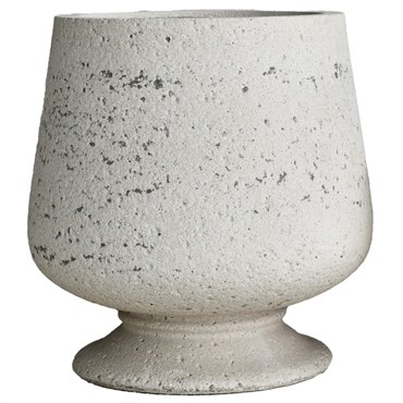 MCarr 16pc Ficonstone Short Snifter Urn Planter Pallet Ivory