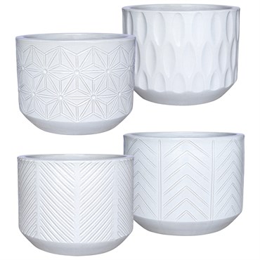 MCarr 32pc Mixed Planter Pallet White