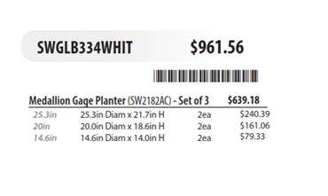 MCarr 6pc Aquapot Planter Pallet White - Image 2