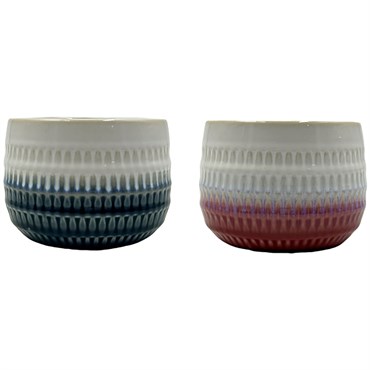 MCarr 36pc Mixed Ceramic Pot Blue/Pink