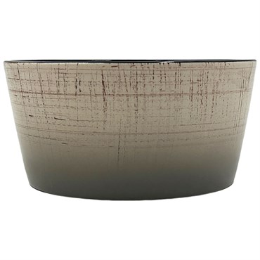 MCarr 6.4"x6.4"x3.1" Ceramic Pot with Glossy Glaze Finish Multi Brown