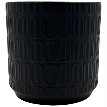 MCarr 6"x6"x6" Ceramic Pot Matte Black