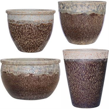 MCarr 26pc Mixed Planter Pallet Volcanic Falling Brown