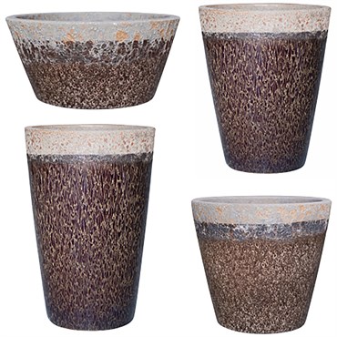 MCarr 28pc Volcanic Mixed Planter Pallet Assortment Falling Brown