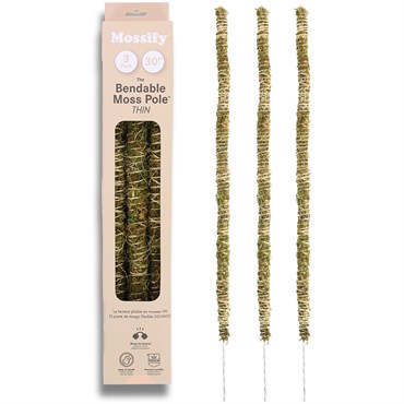 Mossify 30" 3pk Bendable Moss Poles Thin