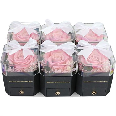 Mossify Preserved Rose Pink