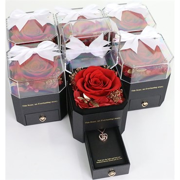 Mossify Preserved Rose Red