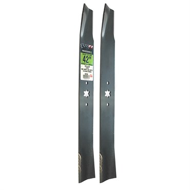 Maxpower 2 Blade Set for Many 42" Cut MTD, Cub Cadet, Troy-Bilt, Craftsman Mowers Replaces OEM #'s 942-04308, 742-04308