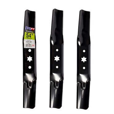 Maxpower 3 Blade Set 54" Mowers Cub Troy Bilt MTD Craftsman Replaces OEM#'s 942-05056 & 742-05056