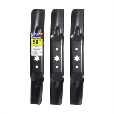 Maxpower 3 Blade Set 50" Mowers Cub Troy Bilt MTD Craftsman Replaces OEM#'s 942-05052A & 742-05052A