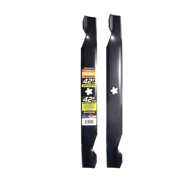 Maxpower 2 Blade Set for Many 42" Cut Craftsman, Husqvarna, Poulan Mowers Replaces OEM #'s 127843, 138498, 138971, 53-21278-43