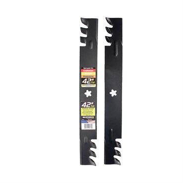 Maxpower 2 Commercial Mulching Blade Set for Many 42" Cut Craftsman, Husqvarna, Poulan Mowers Replaces OEM #'s 134149, 138498