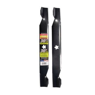 Maxpower 2 Blade Set for Many 38" Cut Craftsman, Husqvarna, Poulan Mowers Replaces OEM #'s 127842, 532138497, 532127842