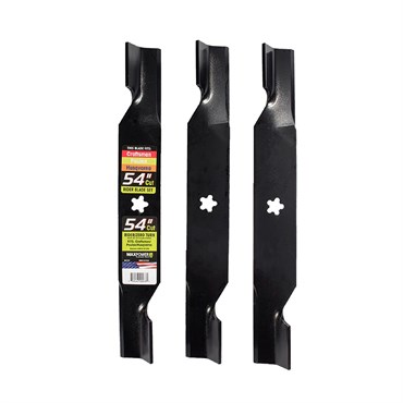 Maxpower 3 Blade Set 54" Mowers Husqvarna Craftsman Poulan Replaces OEM#'s 187256 & 532187256