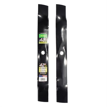 Maxpower 2 Blade Set of 3-n-1 Blades for Many 42 in. Cut John Deere Mowers Replaces OEM #'s GX22151, GY20850, 50-3231