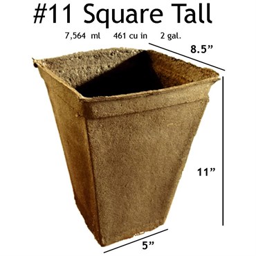 Summit Cow Pot #11 Square Loose Cowpots Bulk Grower Pack