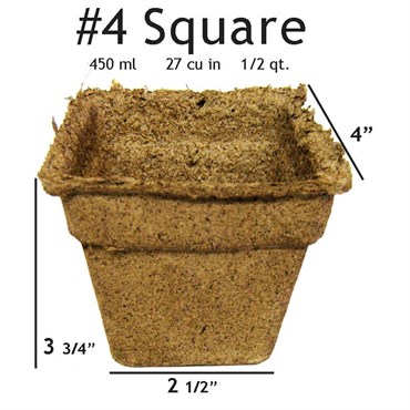 Summit Cow Pot #4 Square Loose (180/CS)