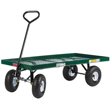 Millside 24x48" Metal Deck Wagon w/ Flat Free Tires