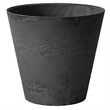 ArtStone 10" Round Napa Planter Black