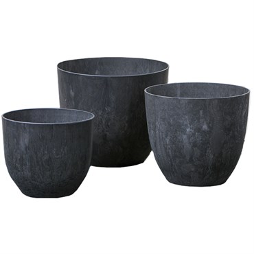 StoneArt 3pc Fiji Nested Set Black